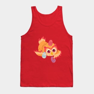 The little cute orange owl- for Men or Women Kids Boys Girls love owl Tank Top